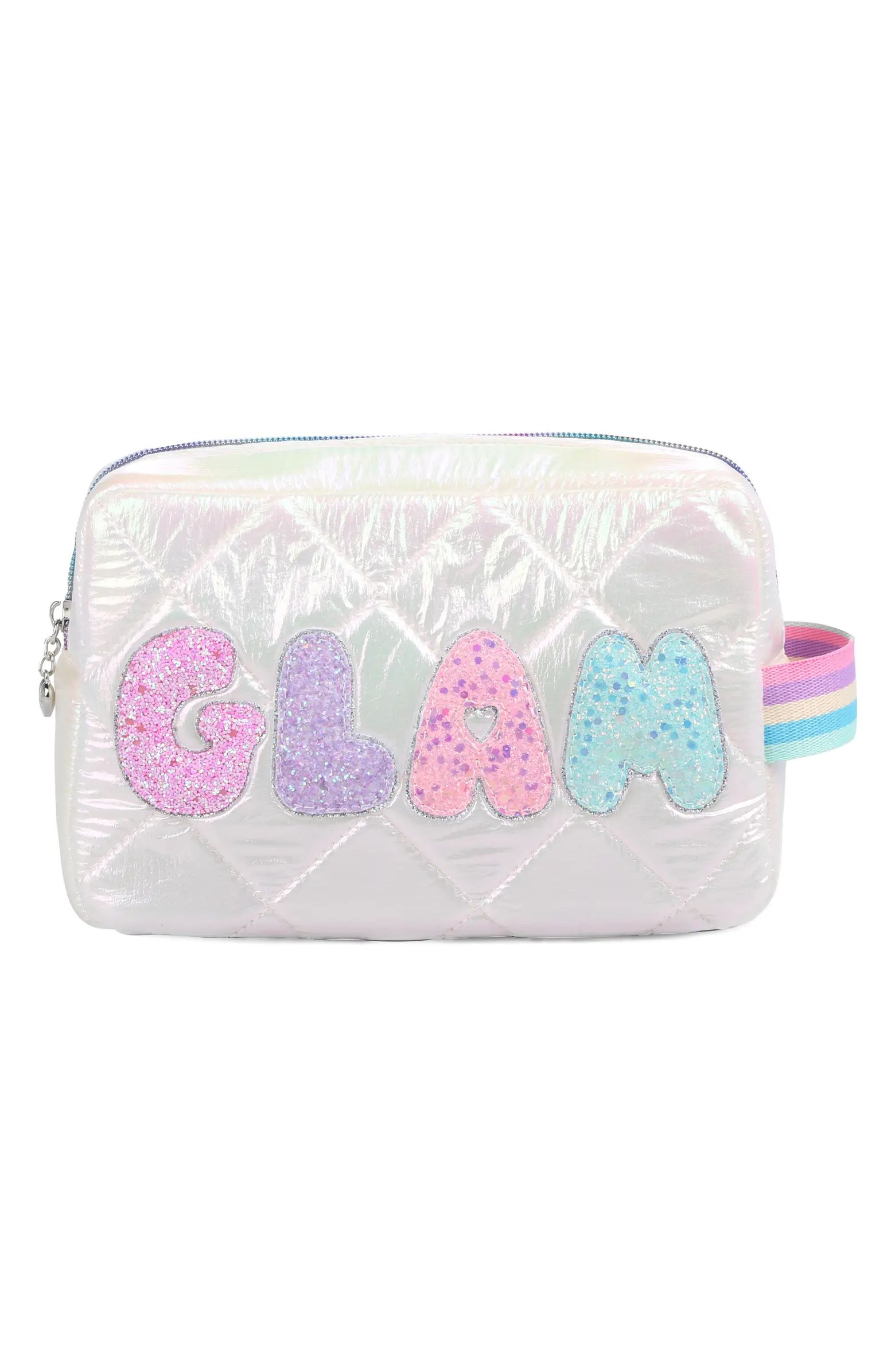 Kids' Glam Glitter Quilted Pouch | Nordstrom