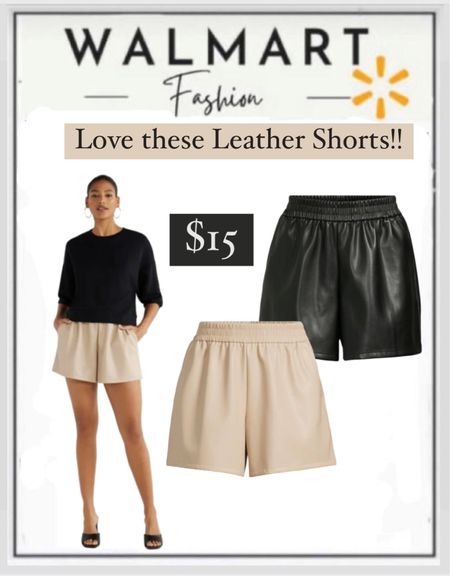 These leather shorts are perfect for summer!🤩🤩
#womensfashion

#LTKfindsunder50 #LTKU #LTKstyletip
