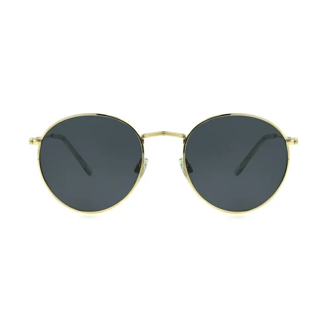 Foster Grant Men's Round Fashion Sunglasses Gold | Walmart (US)