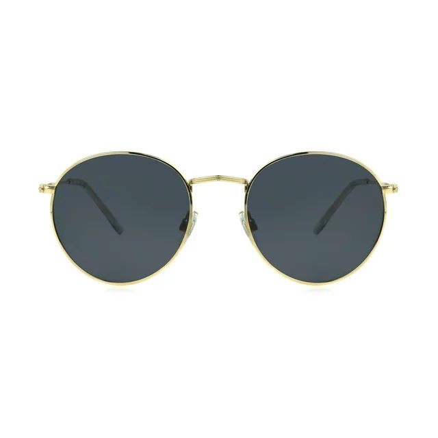 Foster Grant Men's Round Fashion Sunglasses Gold - Walmart.com | Walmart (US)