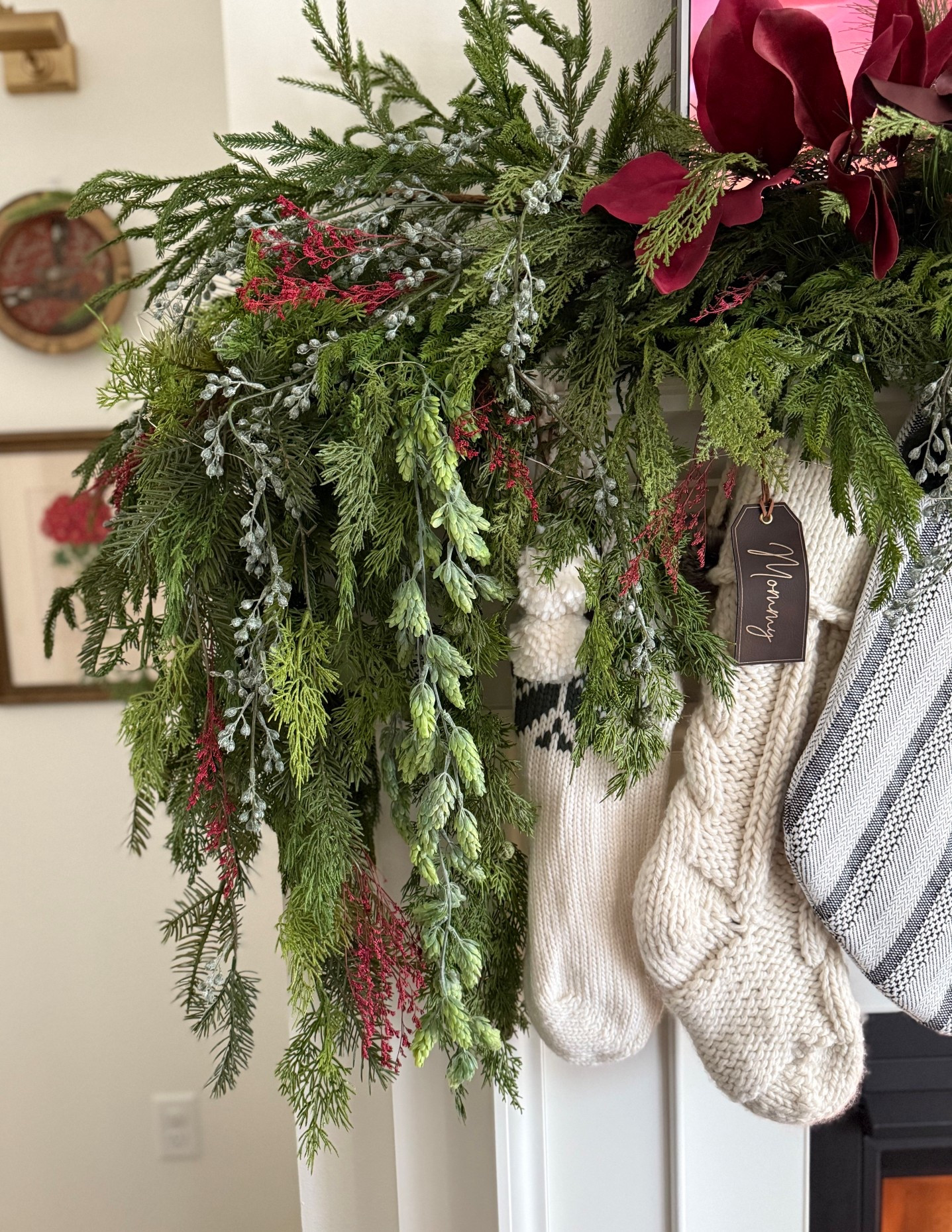 who was here when i styled 25 mantles during my maternity leave?! few new adds for 2025 im loving to my greens collection!

#LTKCyberWeek #LTKHome #LTKHoliday