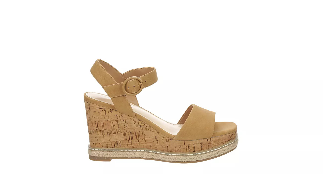 Xappeal Womens Carmen Wedge Sandal - Tan | Rack Room Shoes
