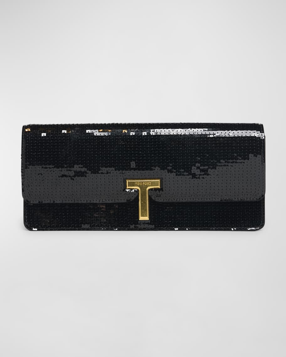 Wallis Sequined Squared Clutch Bag | Neiman Marcus