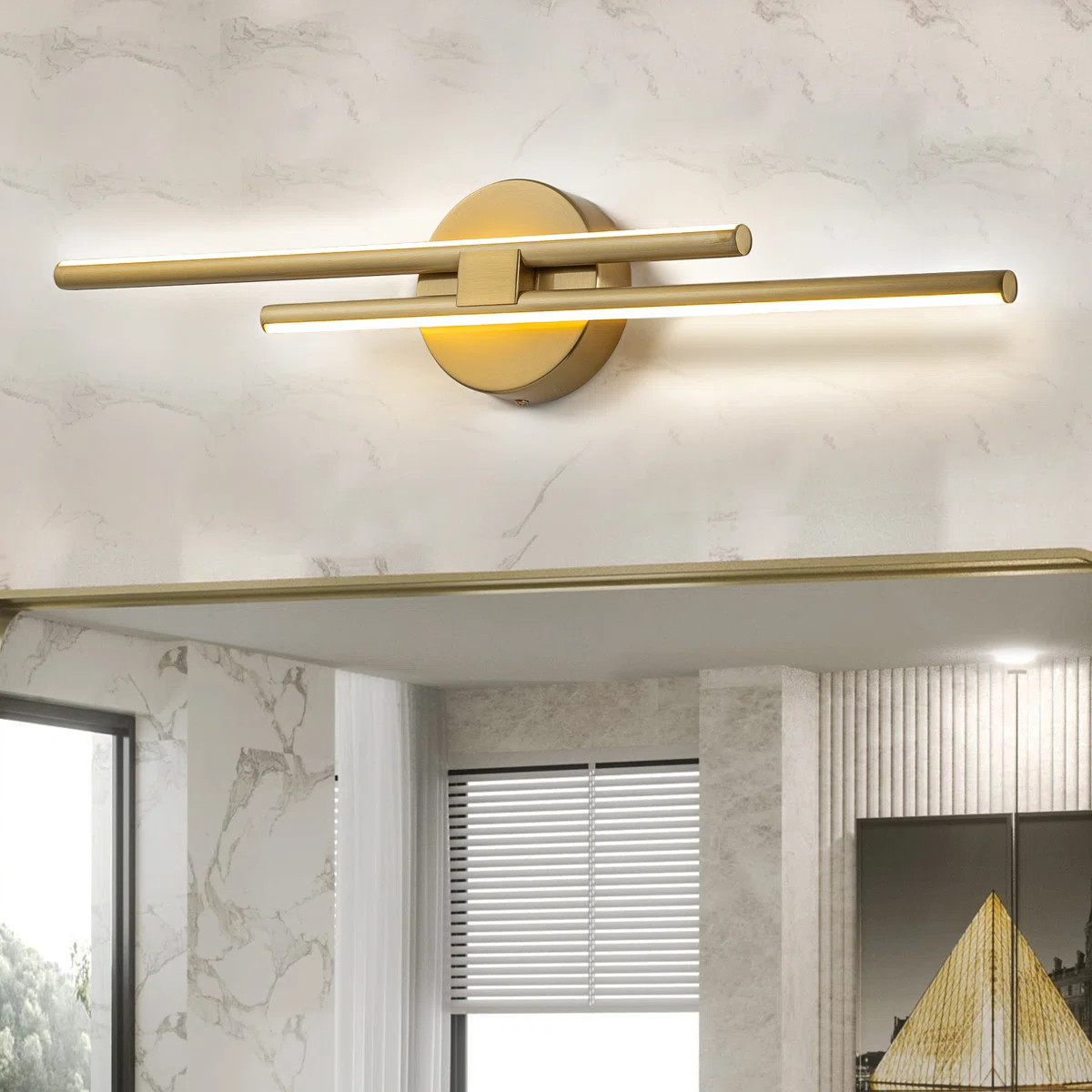 Shoji 2 - Light Dimmable LED Vanity Light | Wayfair North America