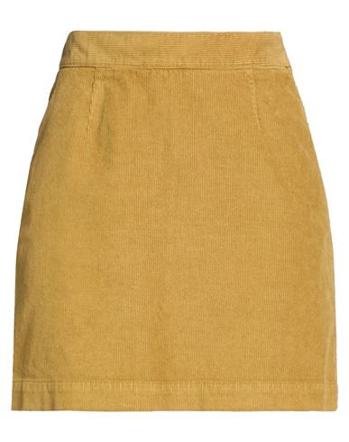 Grifoni Woman Mini skirt Mustard Size 4 Cotton, Elastane | YOOX (US)