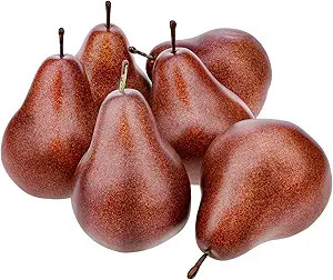 6 Pcs Faux Brown Pears - Realistic Fake Pear Artificial Fruit Decorations for Table Centerpiece, ... | Amazon (US)
