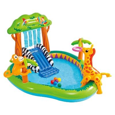 Intex 85" X 74" X 49" Jungle Play Center Inflatable Pool with Sprayer | Target