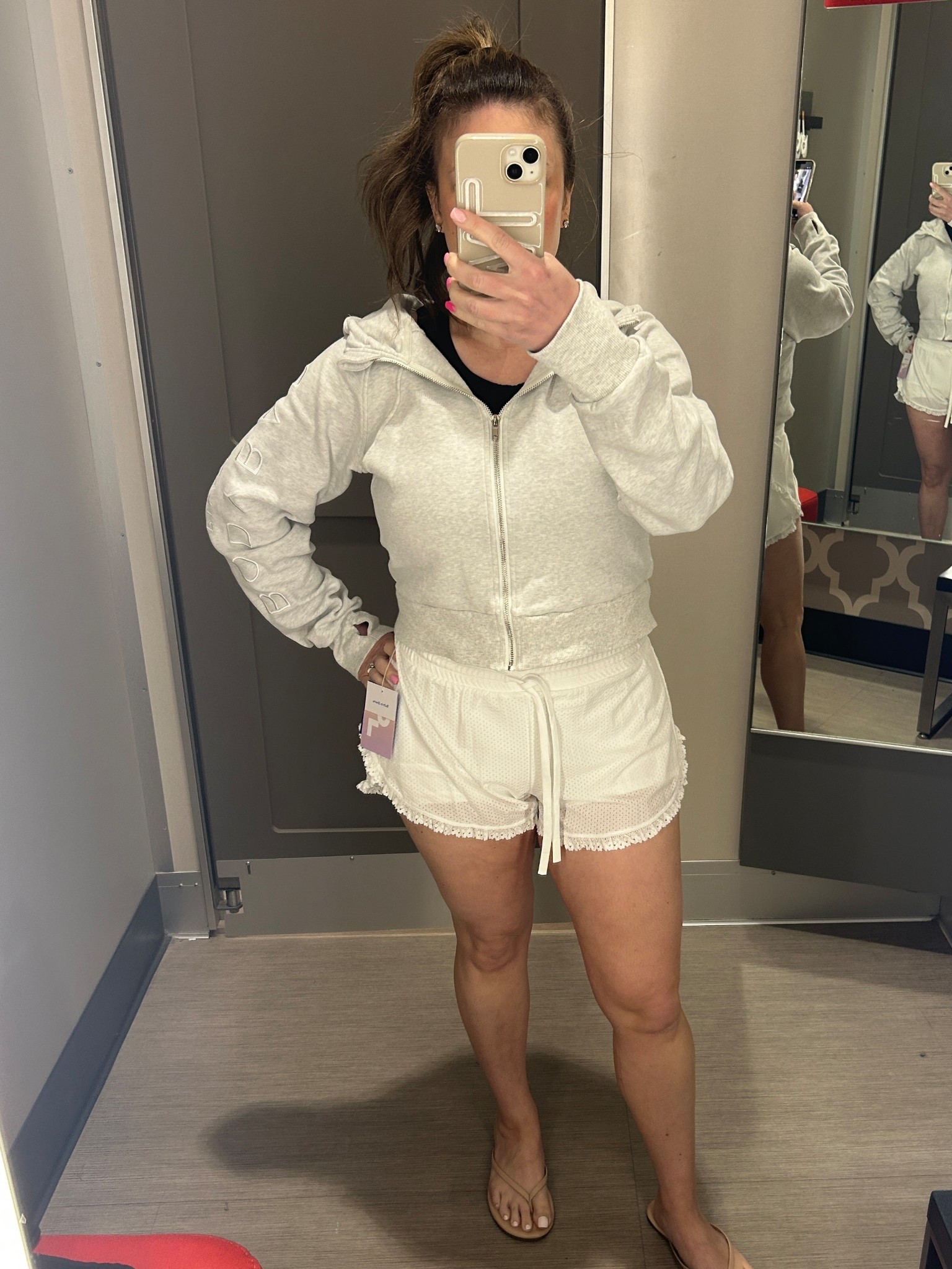 These shorts are finally online and are so cute! I love the ruffle
Detail! Ordered the black too!

#LTKfitnessgoals #LTKPetite #LTKActive