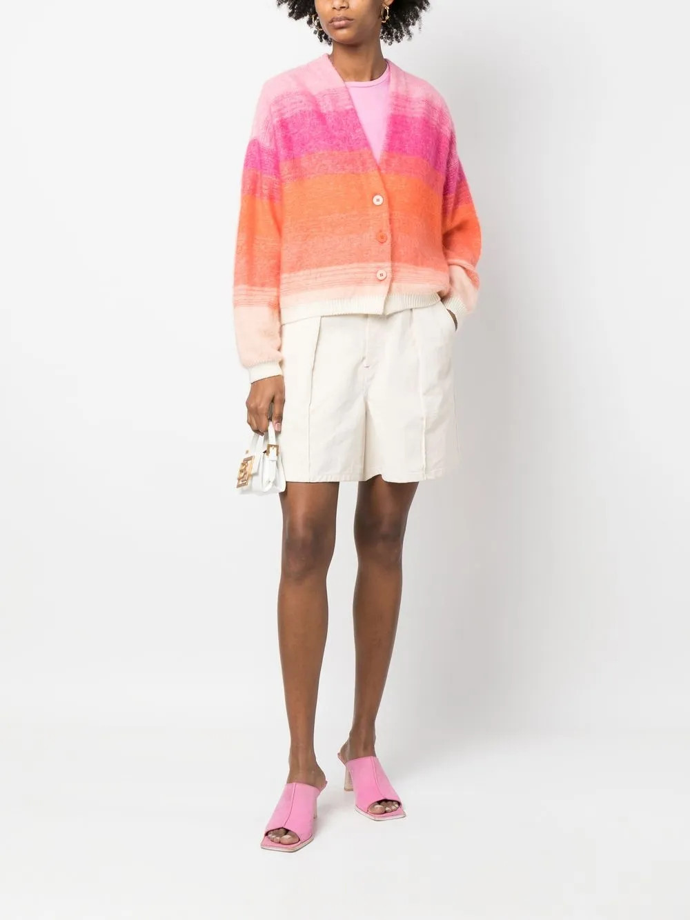 ombré mohair cardigan | Farfetch Global