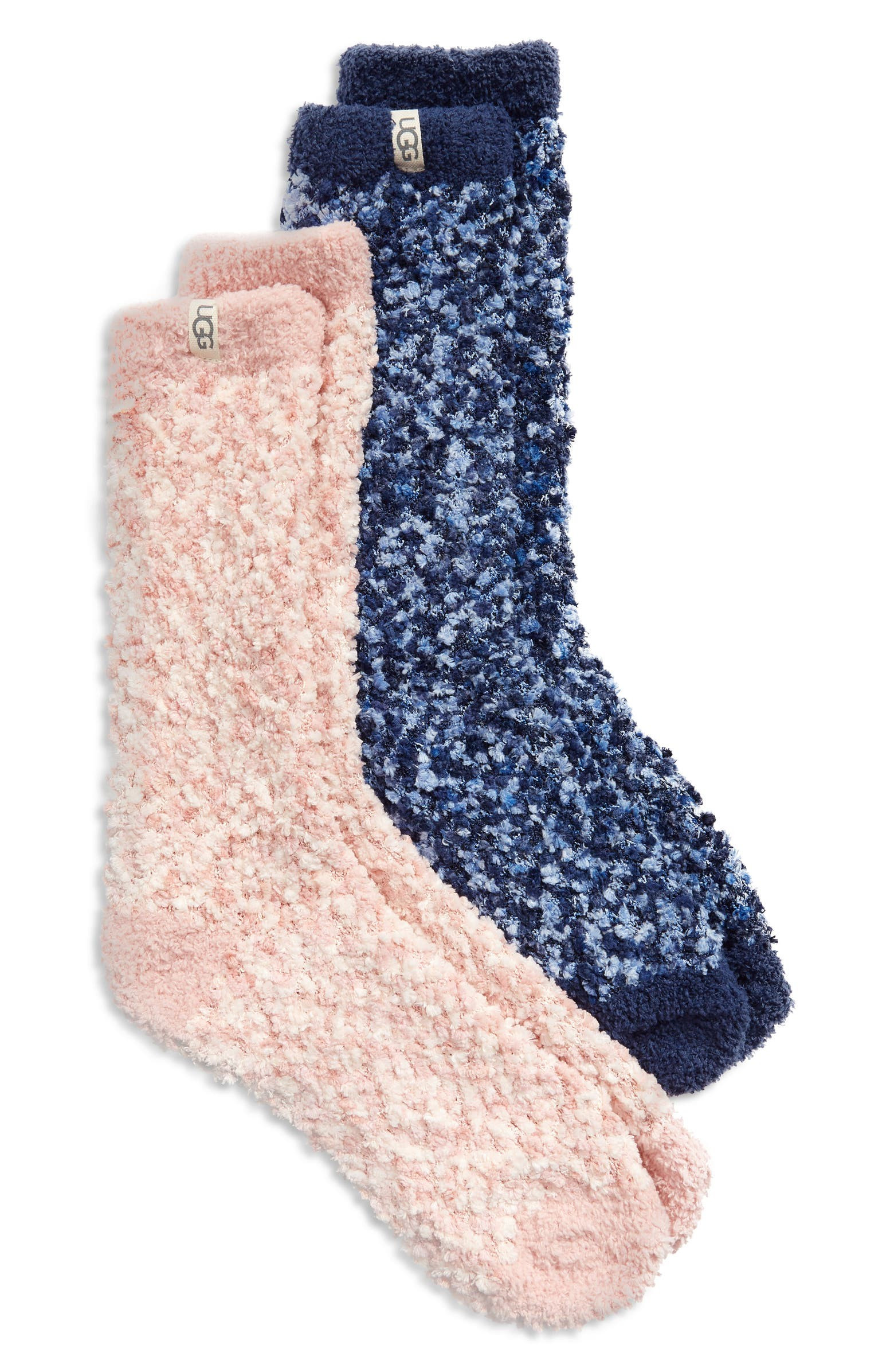 Assorted 2-Pack Cozy Chenille Crew Socks | Nordstrom