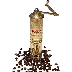 Manual Hand Grinder Mill SET for Turkish Greek Arabic Coffee Beans & Spice Pepper Salt, Brass (Da... | Amazon (US)