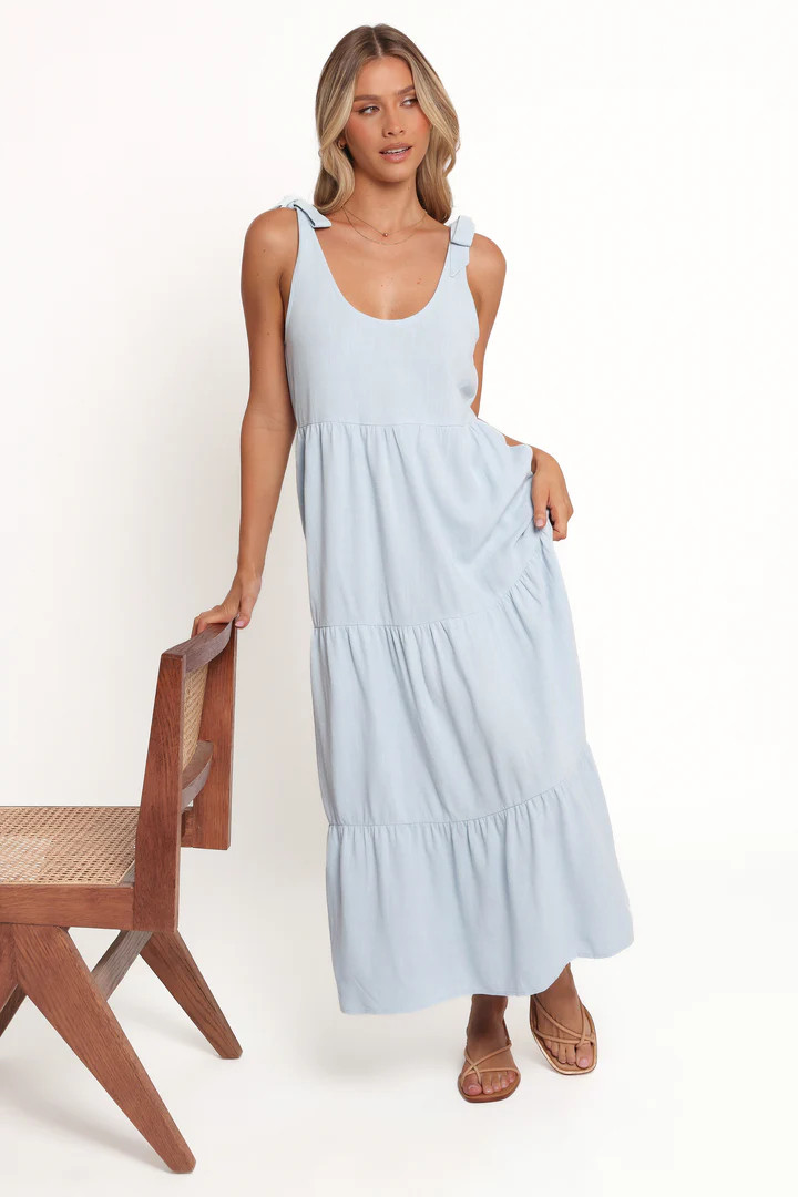 Marcy Midi Dress - Blue | Petal & Pup (US)
