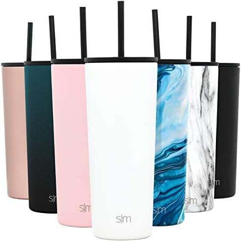 Simple Modern Classic Insulated Tumbler with Straw and Flip Lid - Stainless Steel Water Bottle Iced  | Amazon (US)