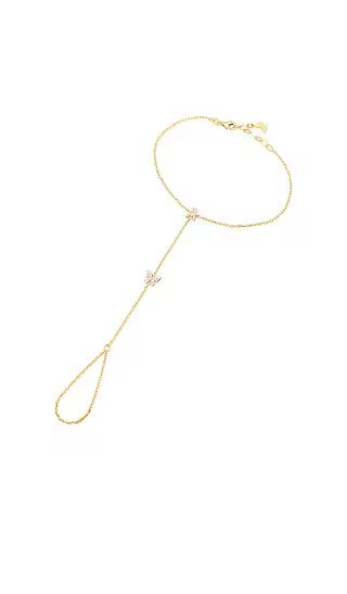 Butterfly Hand Chain in Gold | Revolve Clothing (Global)