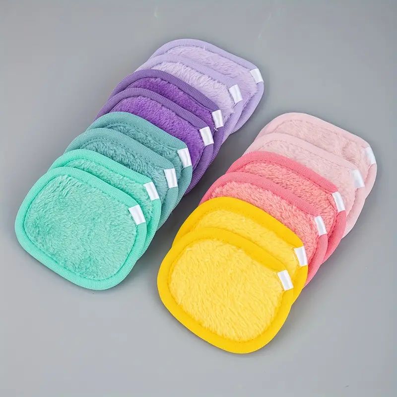 Flannel Multi Color Square Reusable Makeup Remover Pad - Temu | Temu Affiliate Program