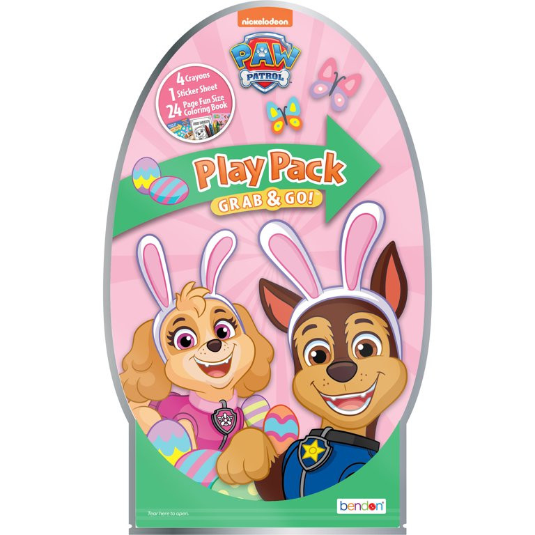 Paw Patrol Easter Shaped Play Pack with 24 Page Mini Coloring Book | Walmart (US)