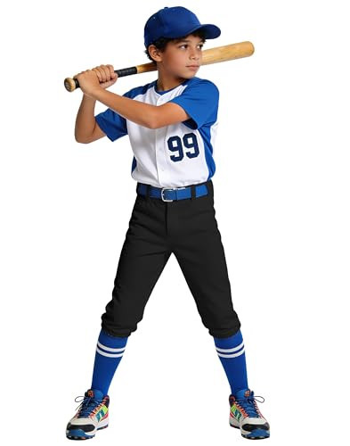 MIVEI 2T 3T 4T 5T to Youth Toddler Boys Knicker Baseball Pants Kids Tball Pants Gilrs Softball Practice Pant Pocket Belt Loop | Amazon (US)