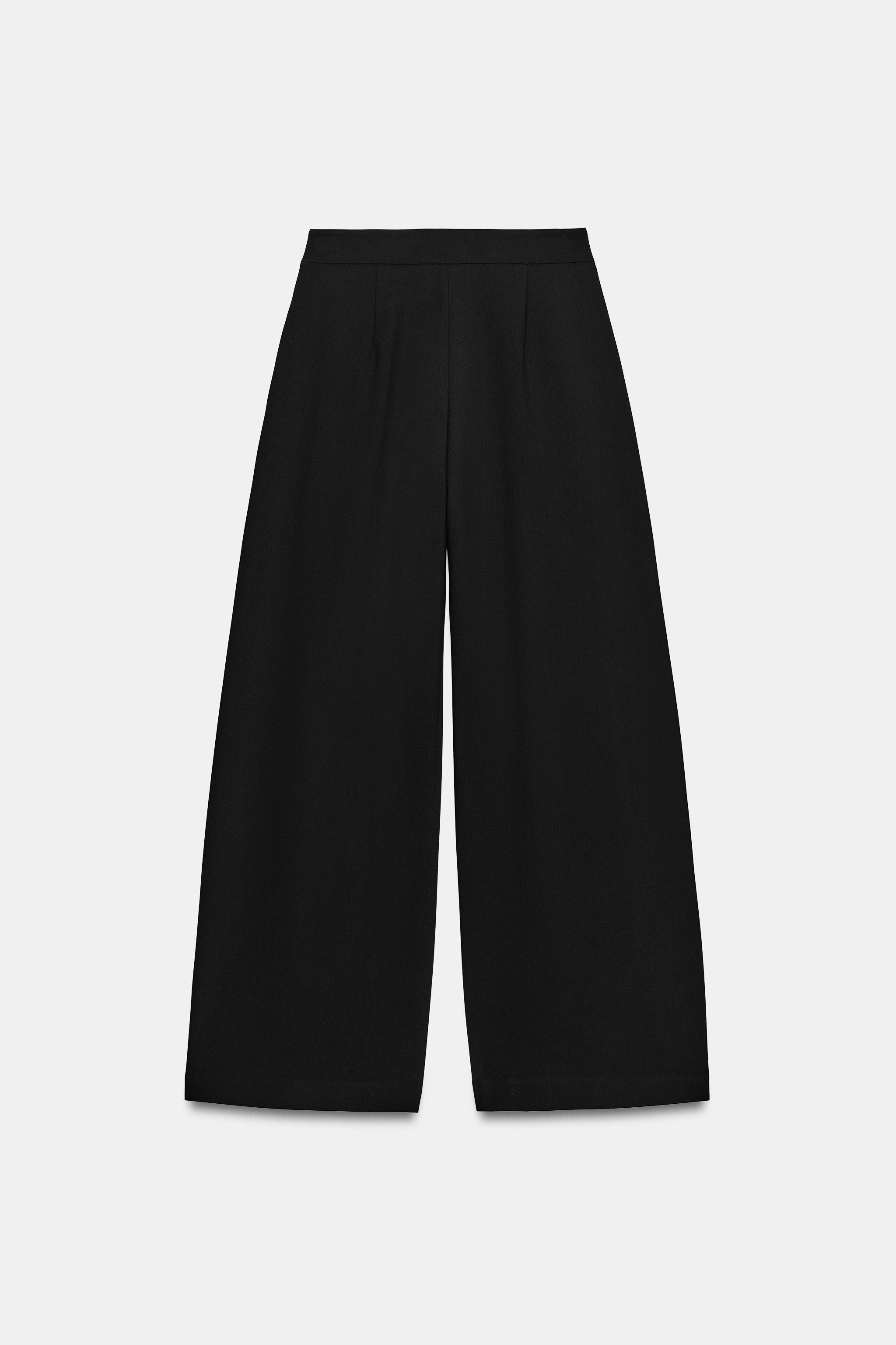 PLEATED WIDE-LEG TROUSERS | Zara UK