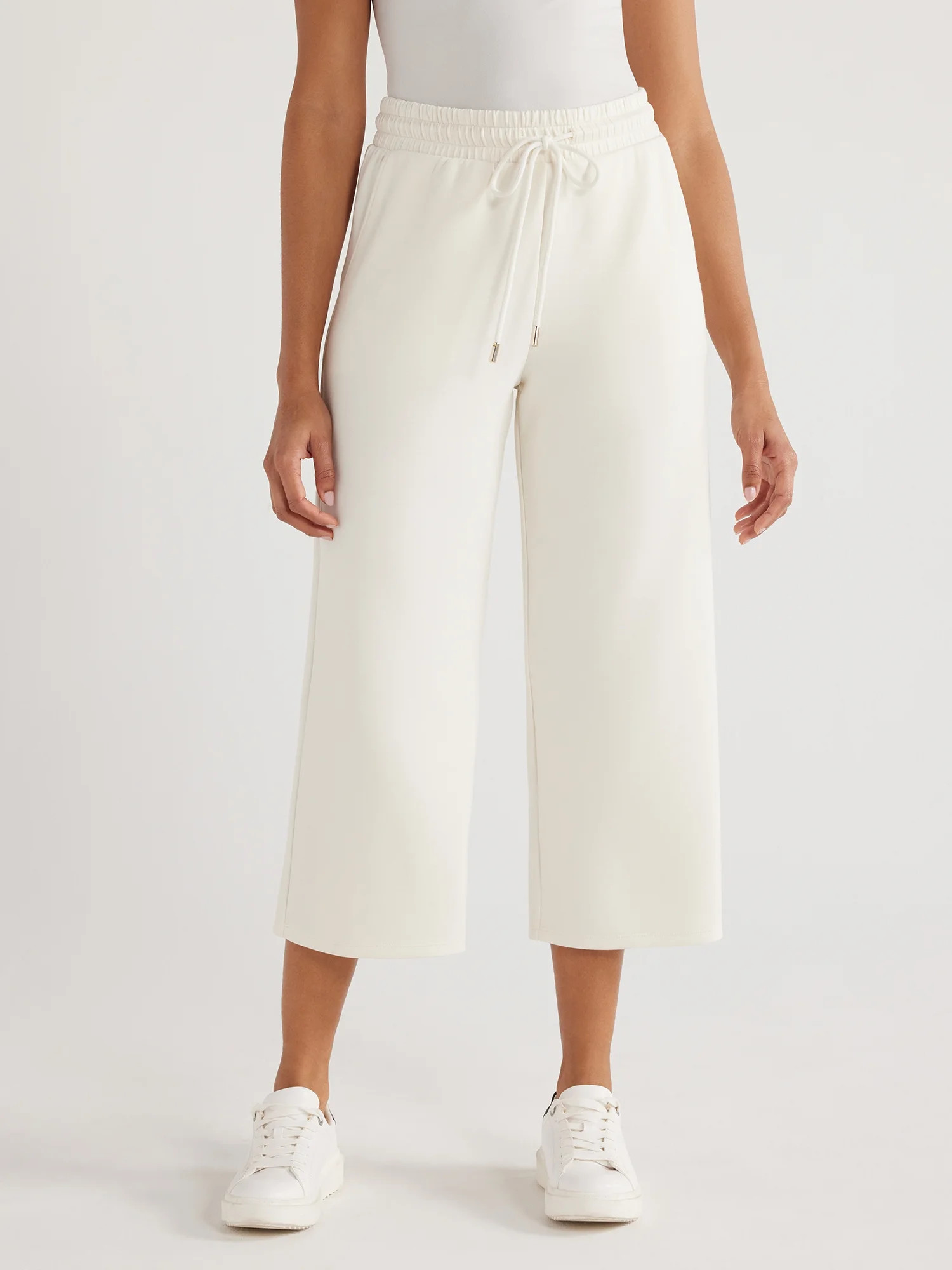 Scoop Women's Cropped Ultimate ScubaKnit Lounge Pants, Sizes XS-2XL - Walmart.com | Walmart (US)