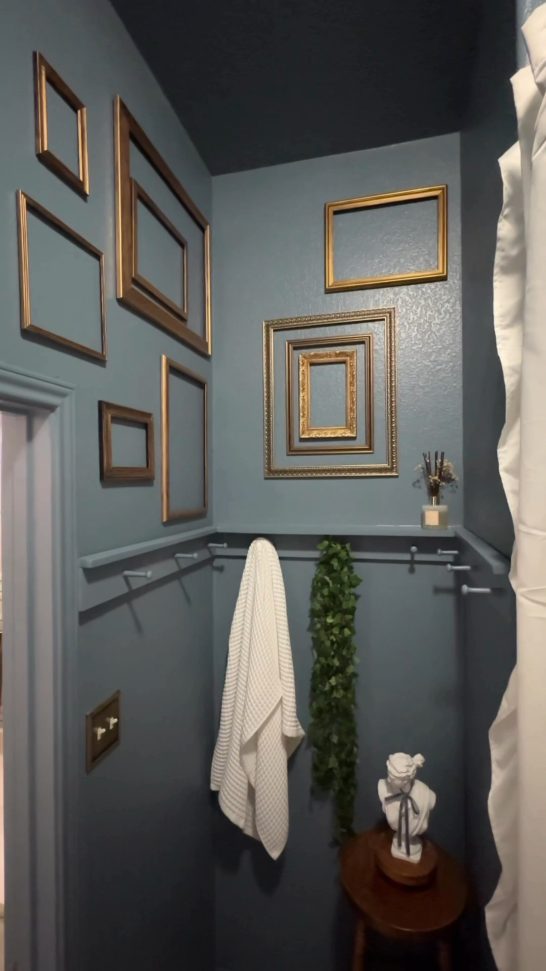 ✨G. BATHROOM PROJECT ✨

This project was a big one for me! And it turned out better than I could have ever dreamed of! 🤩🤩

First— 
Add beadboard! I used beadboard wallpaper, but you can choose the real kind too! 😊

Second—
Add the shaker peg rail! 

Third— 
Paint- COLOR DRENCH that B*TCH!! 🤌🏼

Fourth— 
Decorate honeyy!! ✨✨✨

**paint color— BEHR ‘Adirondack Blue’ 


#LTKSeasonal #LTKHome #LTKFindsUnder100