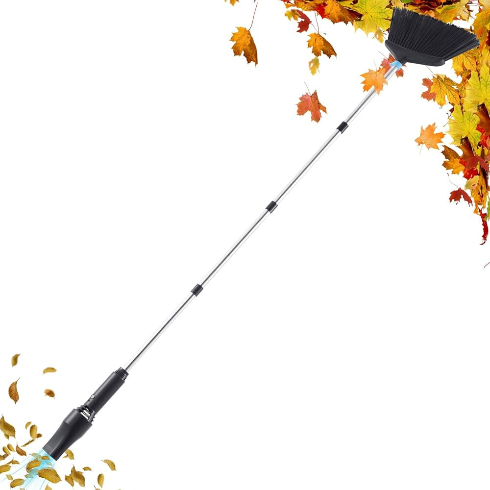 Outdoor Broom with Leaf Blower, Small Cordless Leaf Blower with Long Handle Broom, Lightweight Re... | Amazon (US)