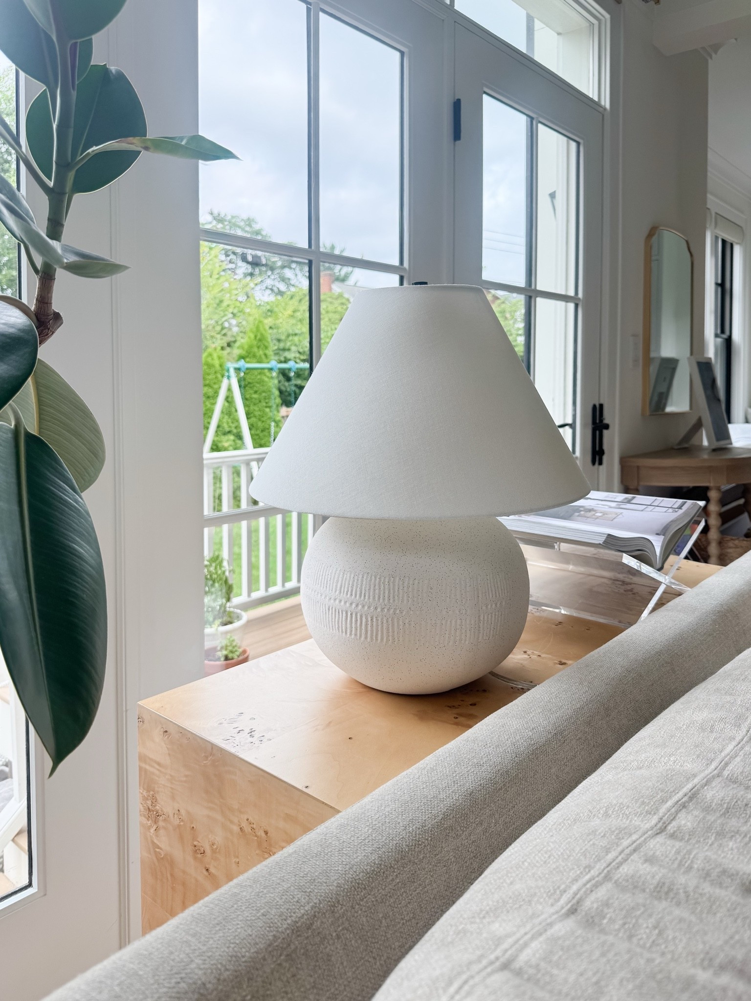 Ahh!! After being out of stock for over a year, I finally found my favorite lamp back in stock! The texture is gorgeous, it's dimmable for the coziest evening glow, and the lower profile is perfect for a side table or behind a sofa.

#LTKSaleAlert #LTKHome #LTKSeasonal