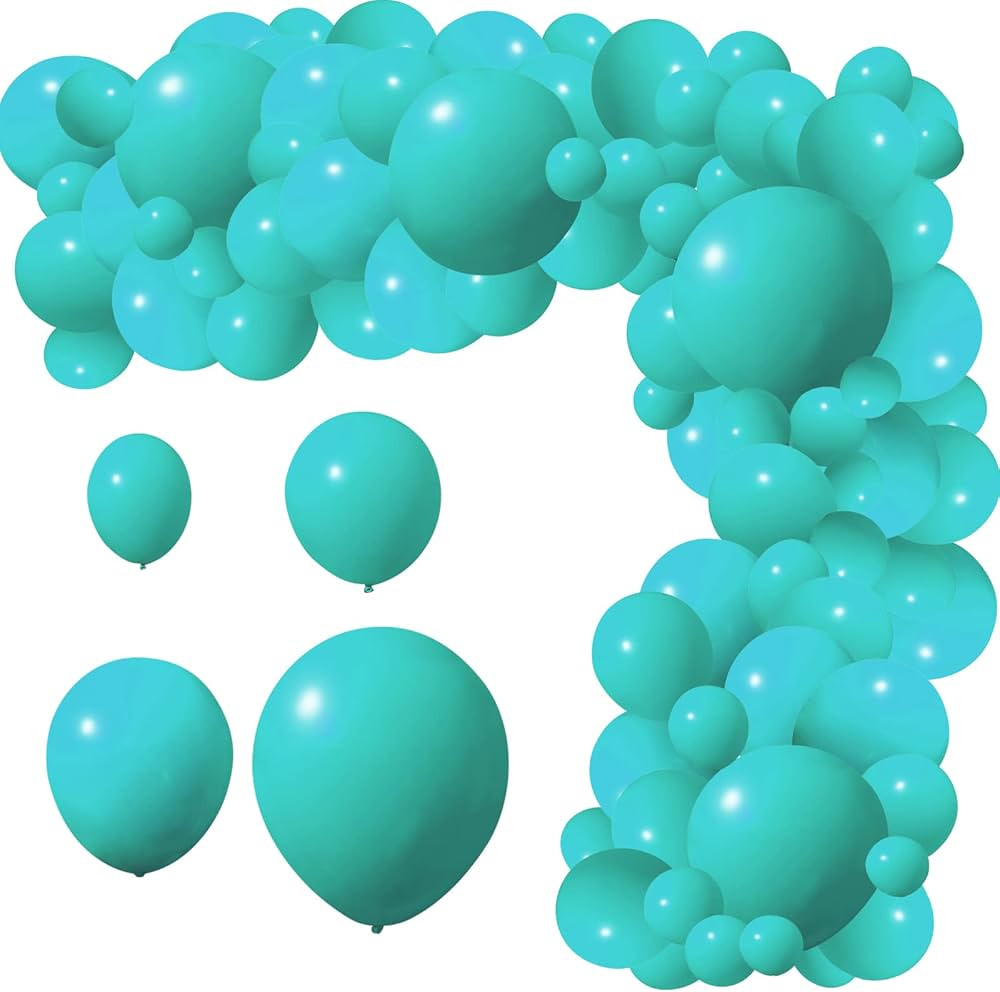 18''/ 12''/ 10''/ 5'' Themed Party Balloons, 95 Pieces Solid Color Balloons Garland Arch Balloons... | Amazon (US)