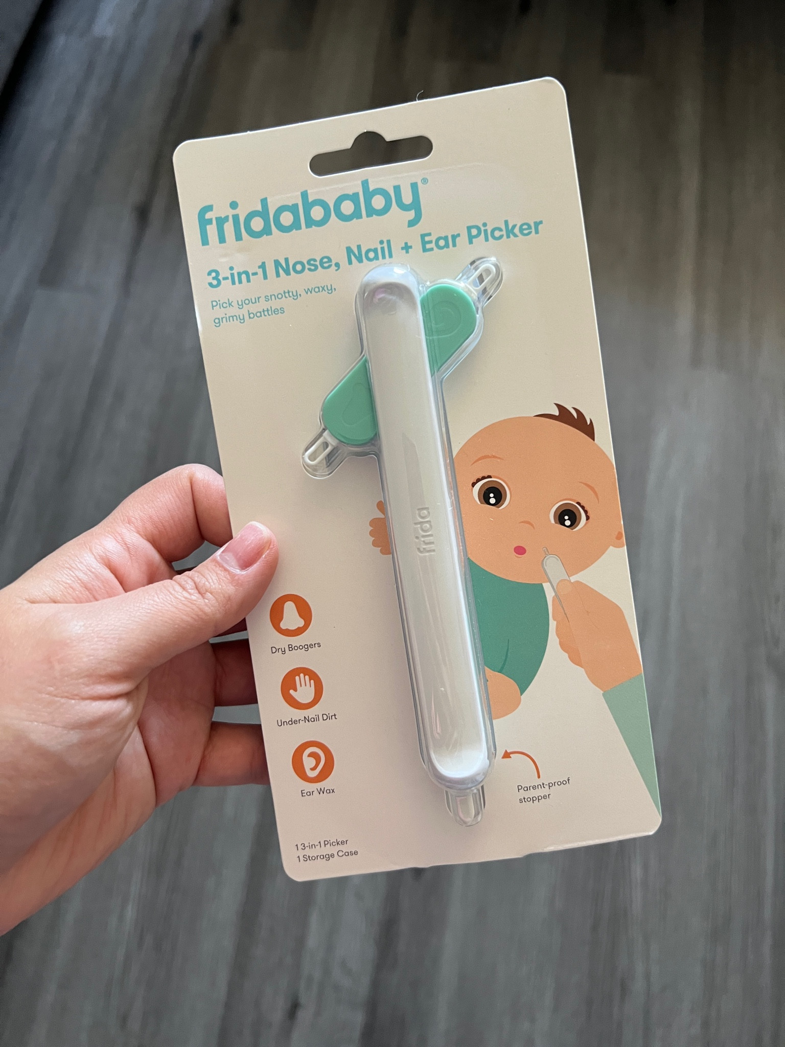 Newborn / baby helpful tool! 
This is a great multipurpose tool for little ones! I got it specifically for trying to get boogers that we’re stuck in my newborns nose, and it worked so well! There’s also a side for ears, under nails, and another multipurpose side! 



#LTKkids #LTKbaby #LTKfamily