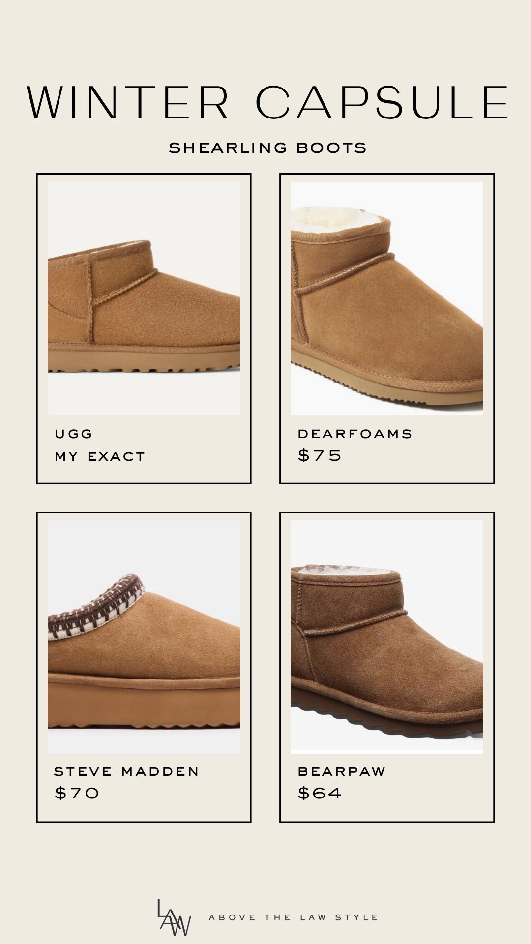 Winter Capsule: Shearling Boots

#LTKShoeCrush #LTKFindsUnder100 #LTKStyleTip