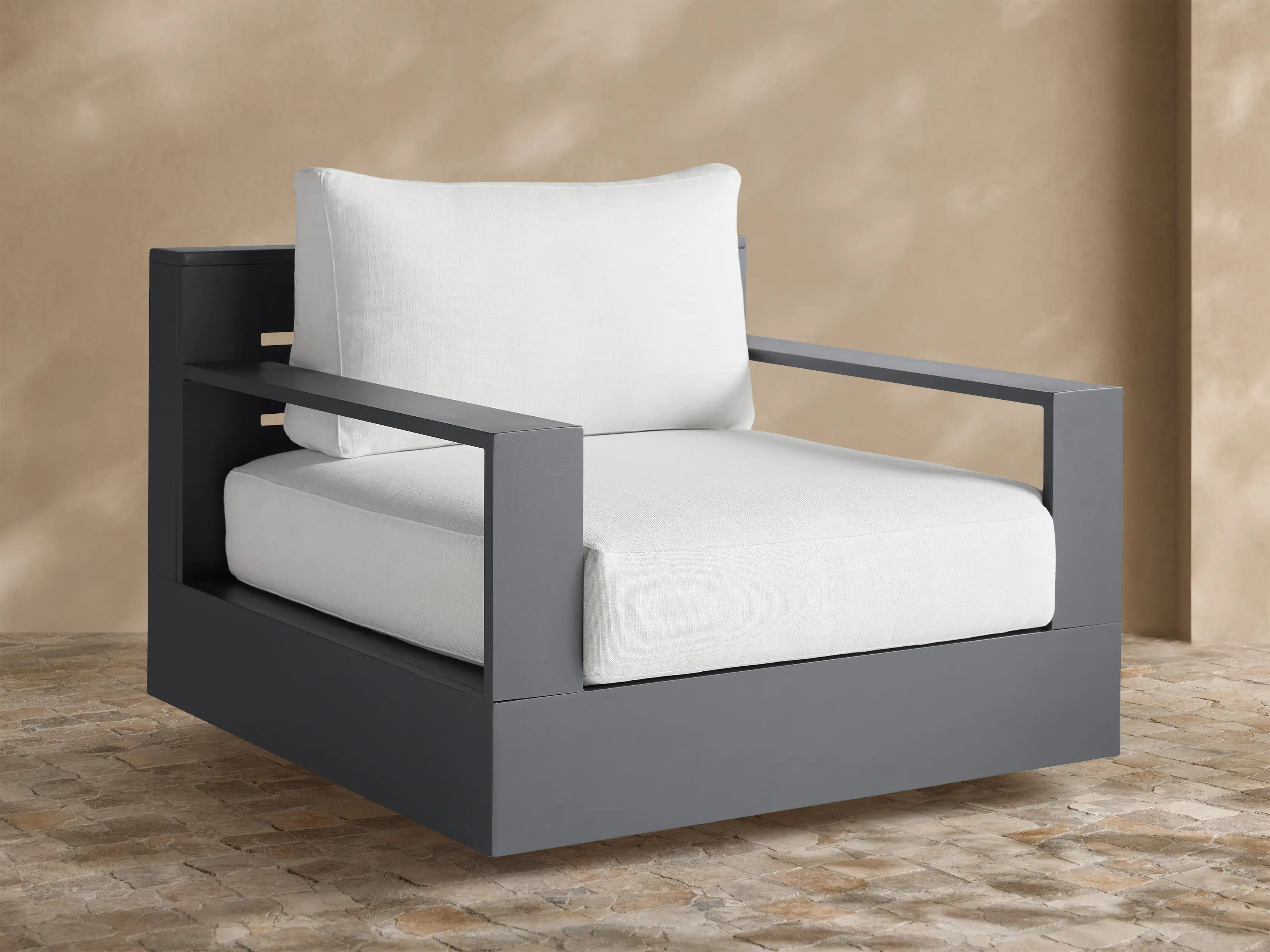 Bal Harbour Outdoor Aluminum Swivel Chair | Arhaus