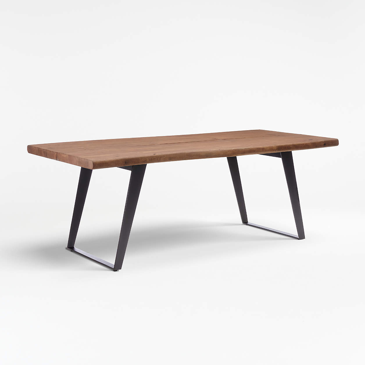 Yukon 80" Warm Acacia Live Edge Solid Wood Dining Table + Reviews | Crate & Barrel | Crate & Barrel