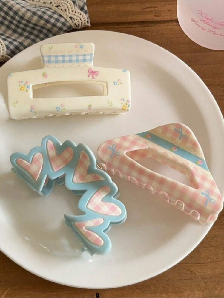 3pcs hair clips | SHEIN