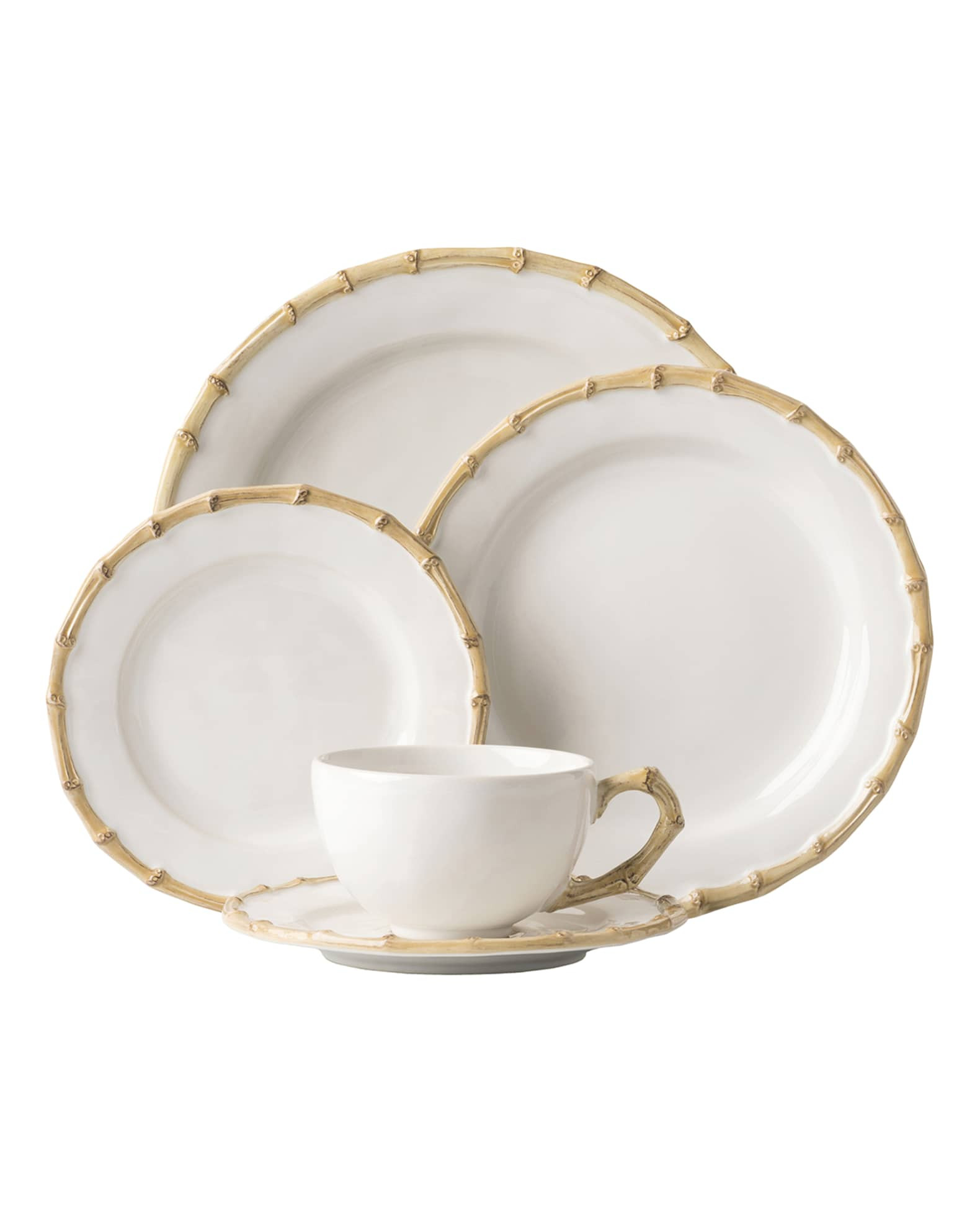 5-Piece Classic Bamboo Natural Dinnerware Place Setting | Neiman Marcus