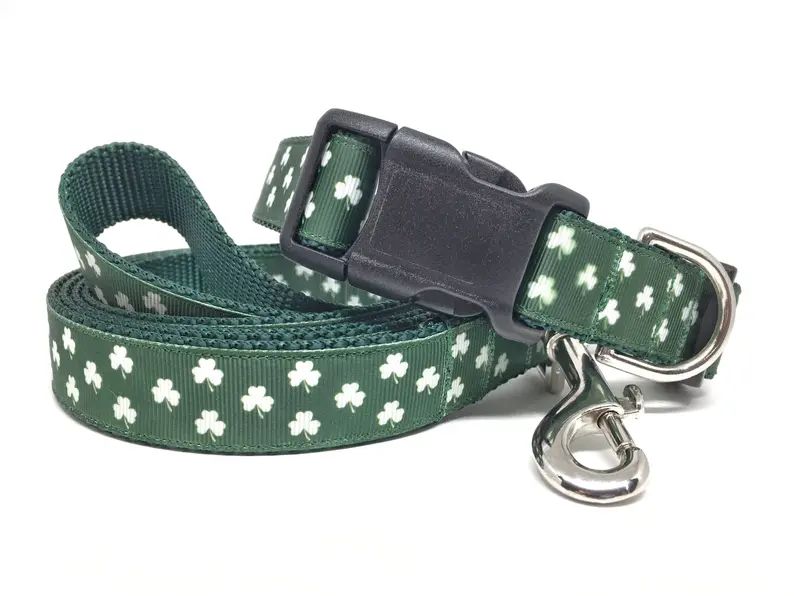 Saint Patrick's Day Dog Collar  Four Leaf Clover Dog | Etsy | Etsy (US)