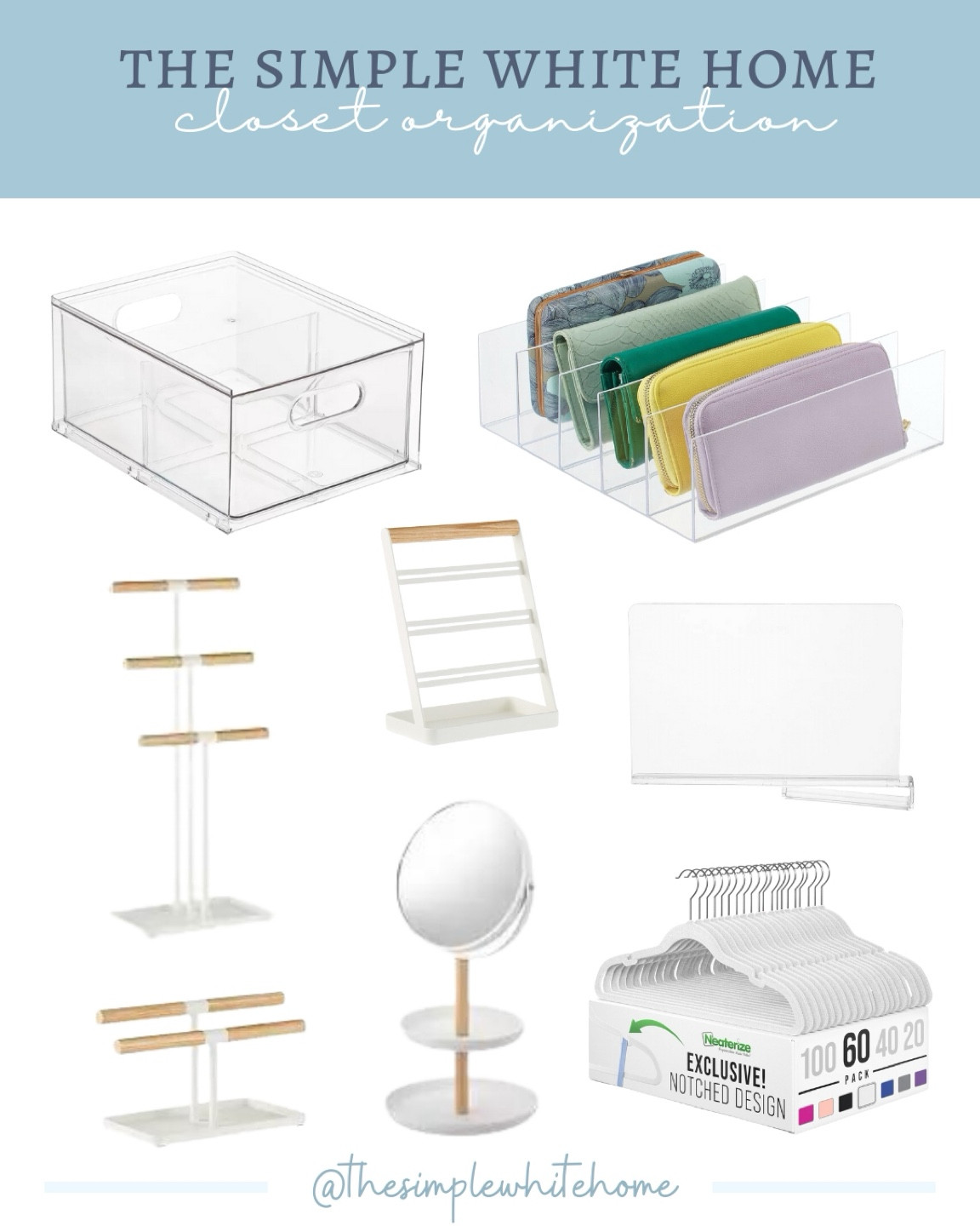 Closet organization, purse organization, jewelry organization, clothing dividers.


#LTKhome #LTKfamily #LTKfindsunder50