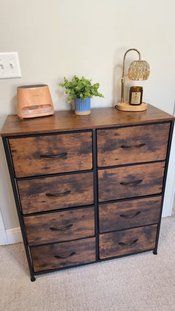 This 8 drawer fabric dresser is a smart storage solution for bedrooms, closets, dorm rooms, and small spaces. Deep fabric drawers hold clothes, blankets, and daily items while the sturdy metal frame adds support and the wooden top gives a clean modern look. Great for fast room organization and simple space saving storage.  #homestorage #dresser #homestoragesolutions

#LTKHome #LTKKids #LTKBaby