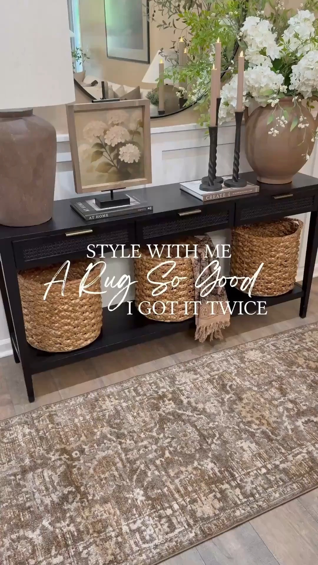 My Favorite Rug Now in a Runner & It’s On Sale. Follow @farmtotablecreations on Instagram for more inspiration.

I originally had this rug in my living room and loved it so much, I grabbed the runner version for my entryway! It’s from the Pace Collection by Magnolia, designed by Joanna Gaines x Loloi Rugs, in the Bark/Natural colorway. With its low pile, no-shed texture, and easy-to-clean design, it’s the perfect neutral layer that works beautifully in any space.

I also refreshed the console with the Grace in Bloom artwork shown in the 12x12 size with the Briarsmoke stain. Use code FARMTOTABLE to save 15% on the artwork!

#amazonhomefinds #entrywaydecor #rugrefresh #neutralhome #ltkhome #ltkfinds #consoletablestyling #loloirugs #magnoliahome #wayfair #wayfairhome

#LTKHome #LTKSaleAlert