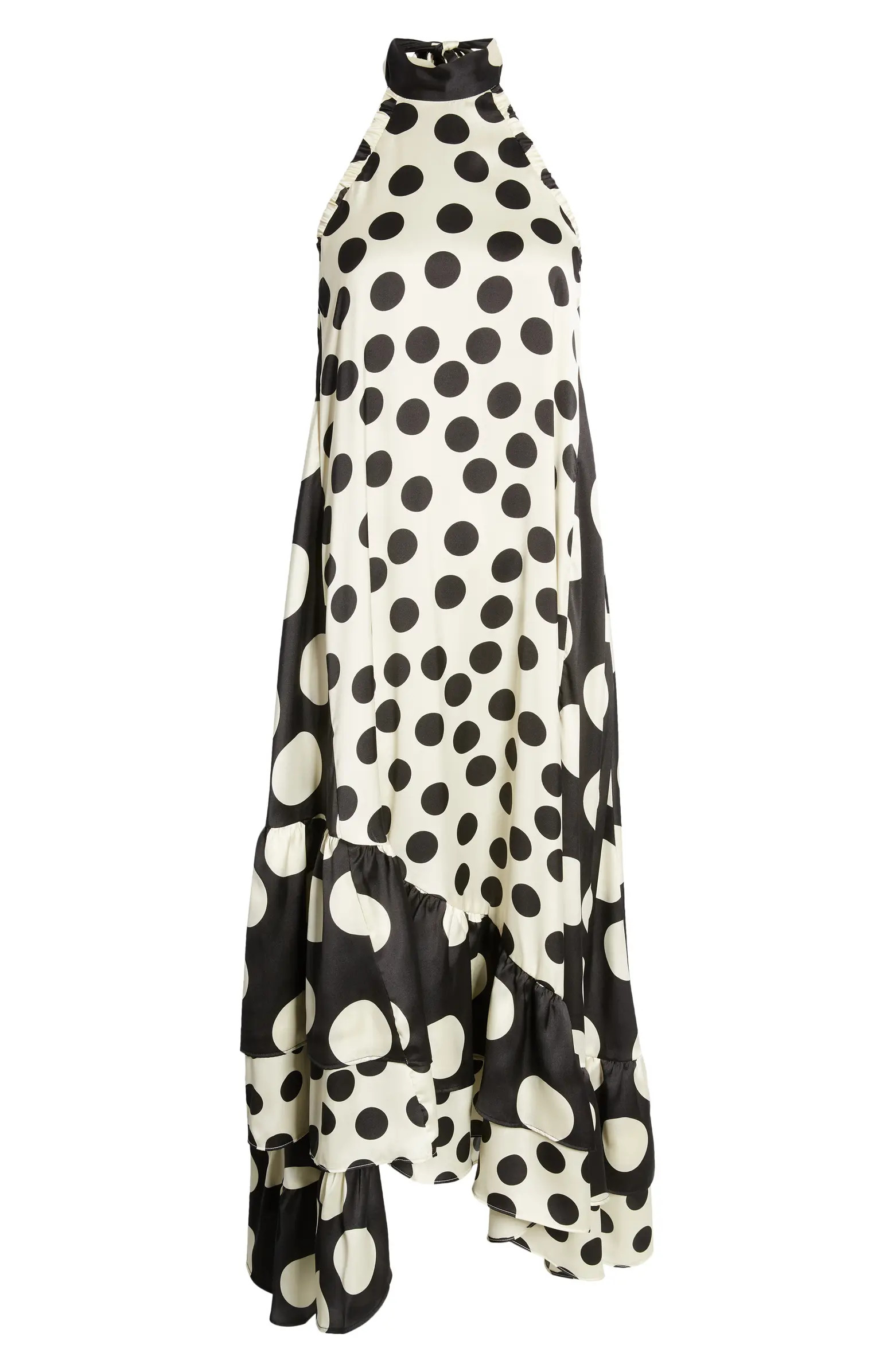 Multi Spot Halter Maxi Dress | Nordstrom