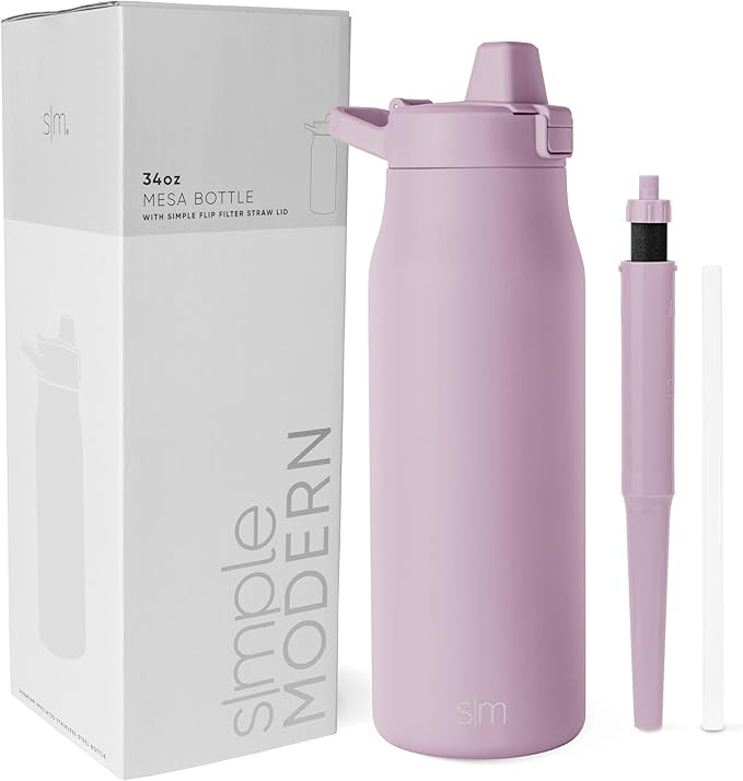 Simple Modern Filtered Water Bottle | Insulated Stainless-Steel Carbon Filter Travel Water Bottle... | Amazon (US)