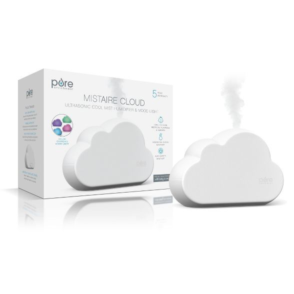 Pure Enrichment MistAire Cloud Ultrasonic Cool Mist Humidifier and Mood Light Pure Enrichment | Target