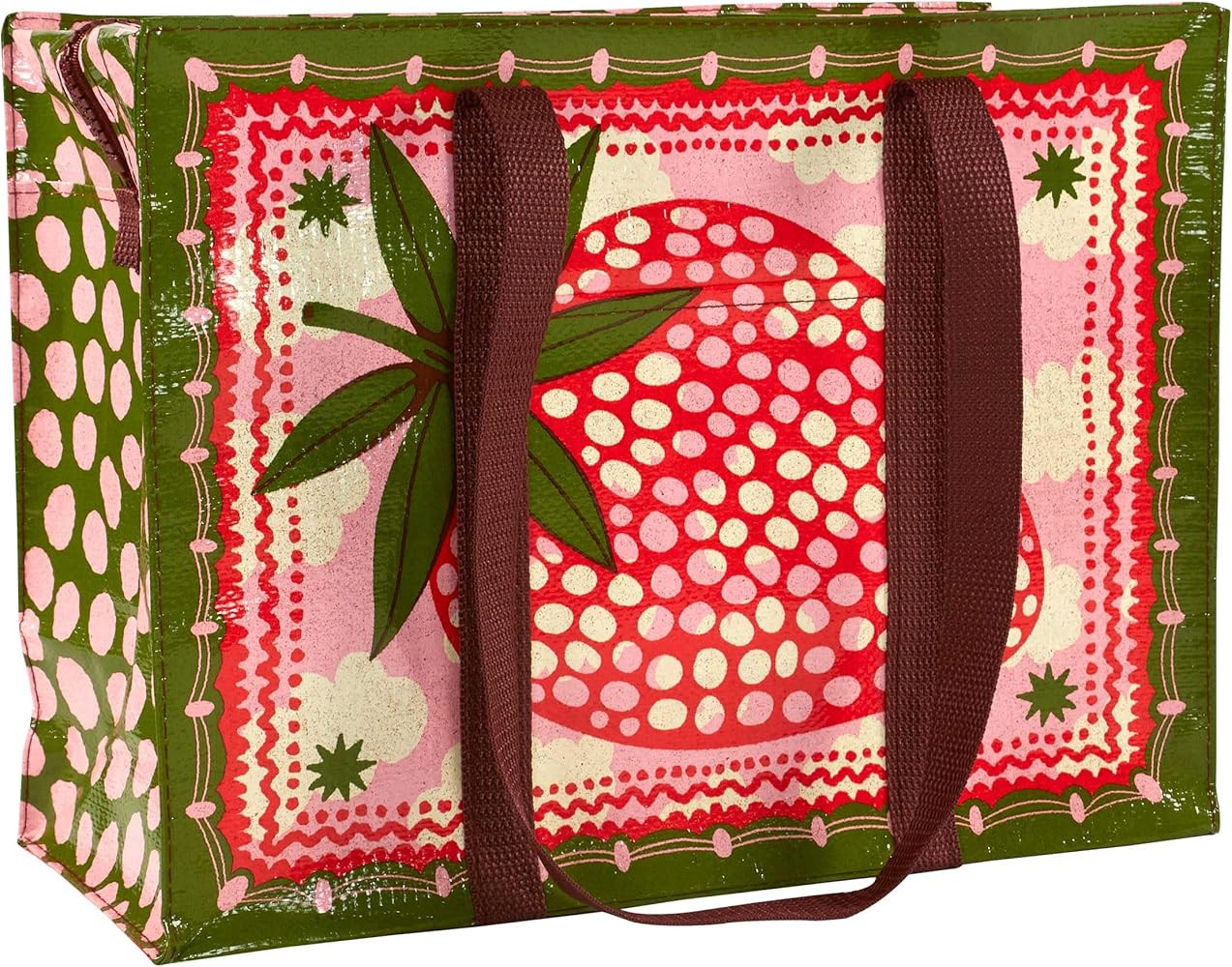 Blue Q Reusable Shoulder Tote Bag – Carry Everywhere Bag with a Hefty Zipper, Durable, Fun Desi... | Amazon (US)