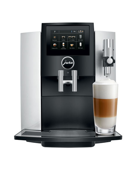 Jura S8 Automatic Coffee Machine, Moonlight Silver | Neiman Marcus