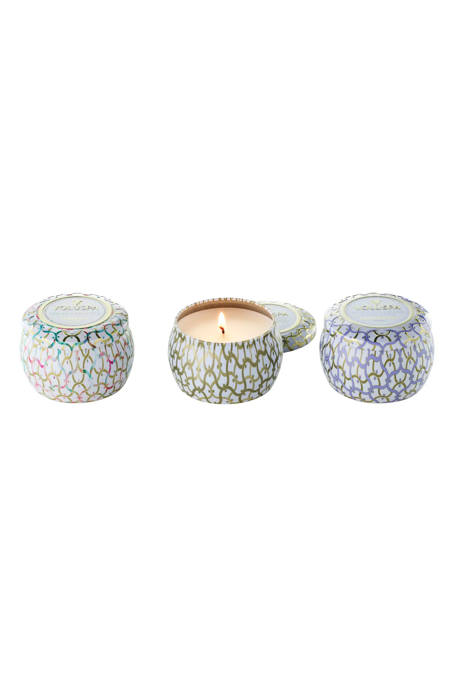 Voluspa Japonica Set Of 3 Mini Tin Candles | Nordstrom | Nordstrom