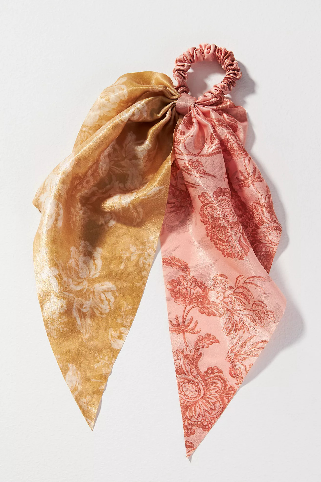 Kachel Two-Tone Floral Ponytail Holder | Anthropologie (US)