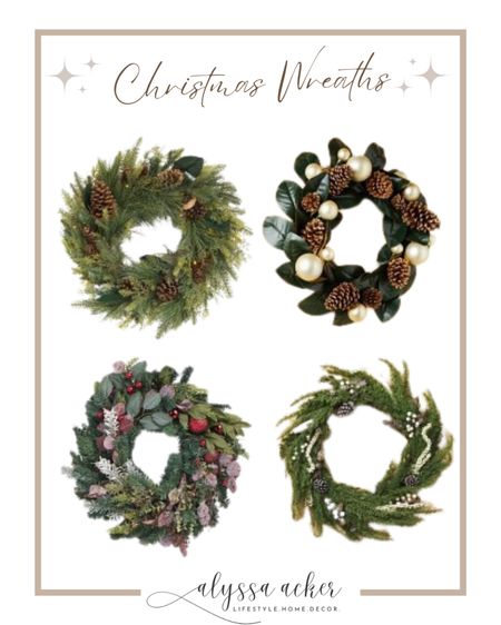 My favorite picks for holiday wreaths this season!!! 

#holidays #holidaydecor #christmasdecor #christmas #holidaywreath #festivewreath #greenery #garland #frontdoorwreath #christmaswreath 

#LTKSeasonal #LTKhome #LTKHoliday