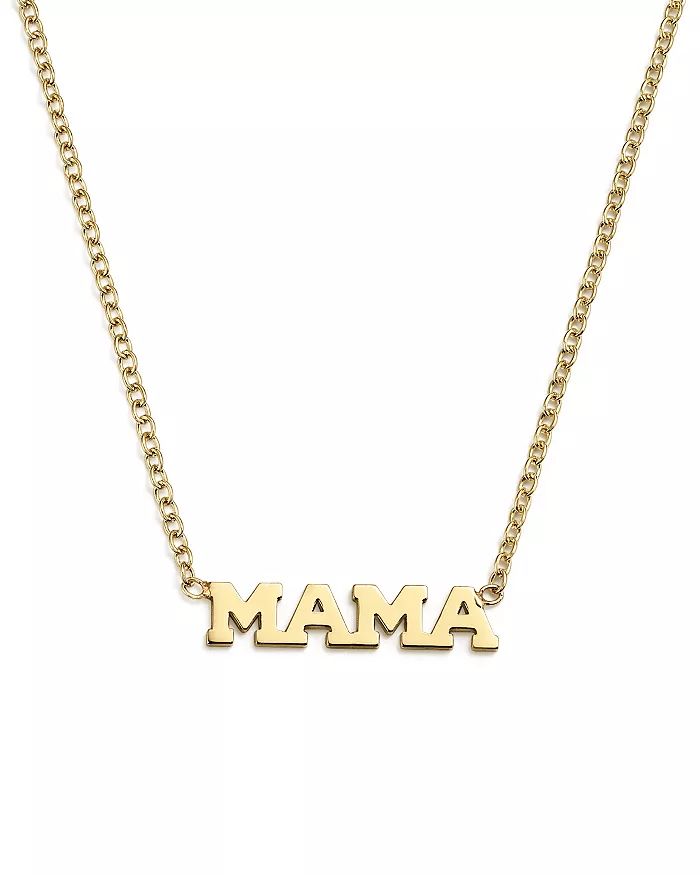 14K Yellow Gold Itty Bitty Mama Necklace, 16" | Bloomingdale's (US)