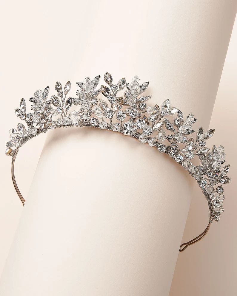 Crystal Tiara Bridal Crown Bridal Crown For Wedding | Etsy | Etsy (US)