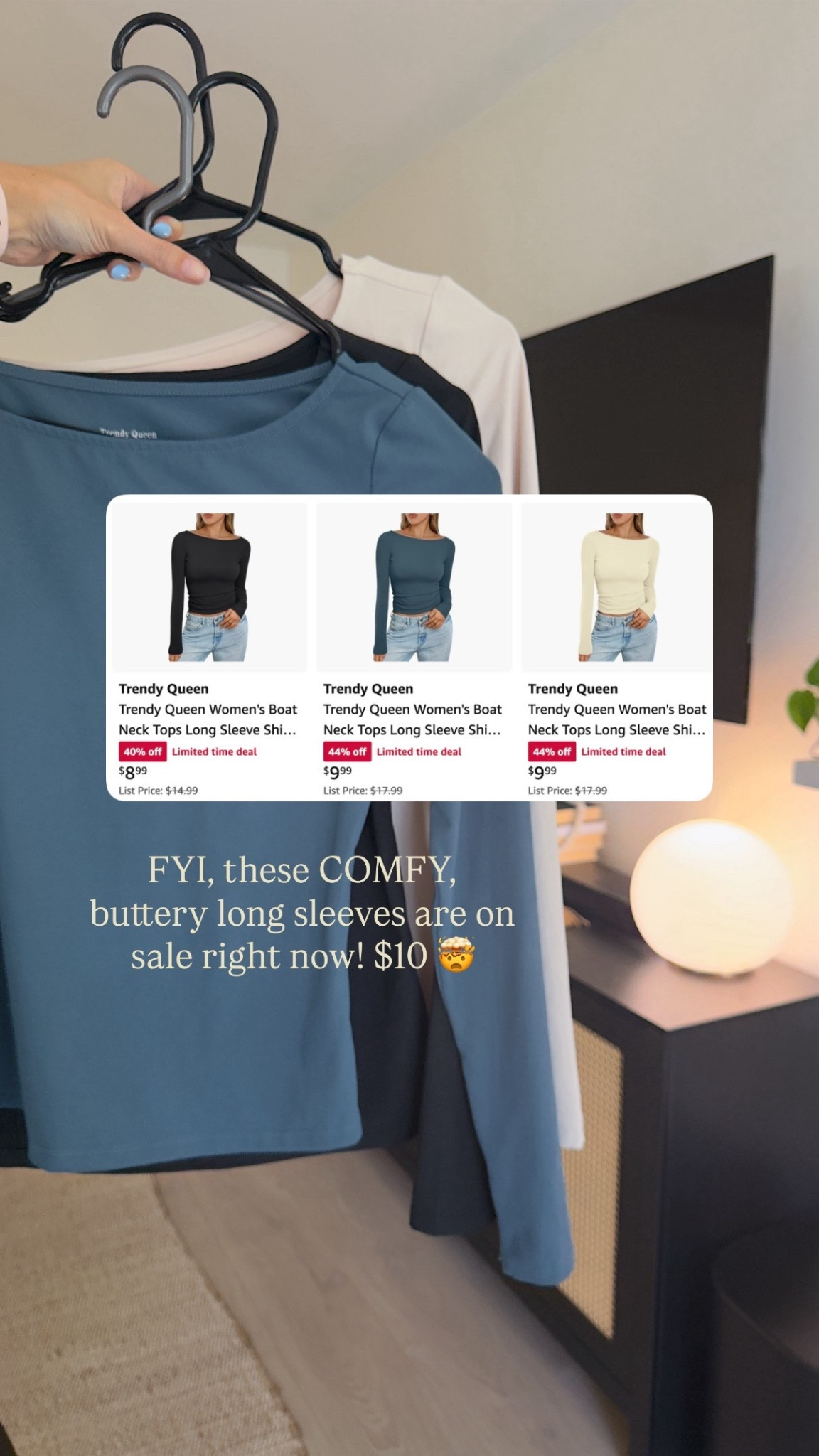 SALE ALERT! I have this buttery soft, stretchy long sleeve in 3 colors! 

#amazonfinds #amazonfashion #amazonbasics #affordablefashion


#LTKSaleAlert #LTKFindsUnder50