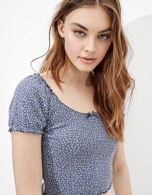 AE Puff-Sleeve Tee | American Eagle Outfitters (US & CA)