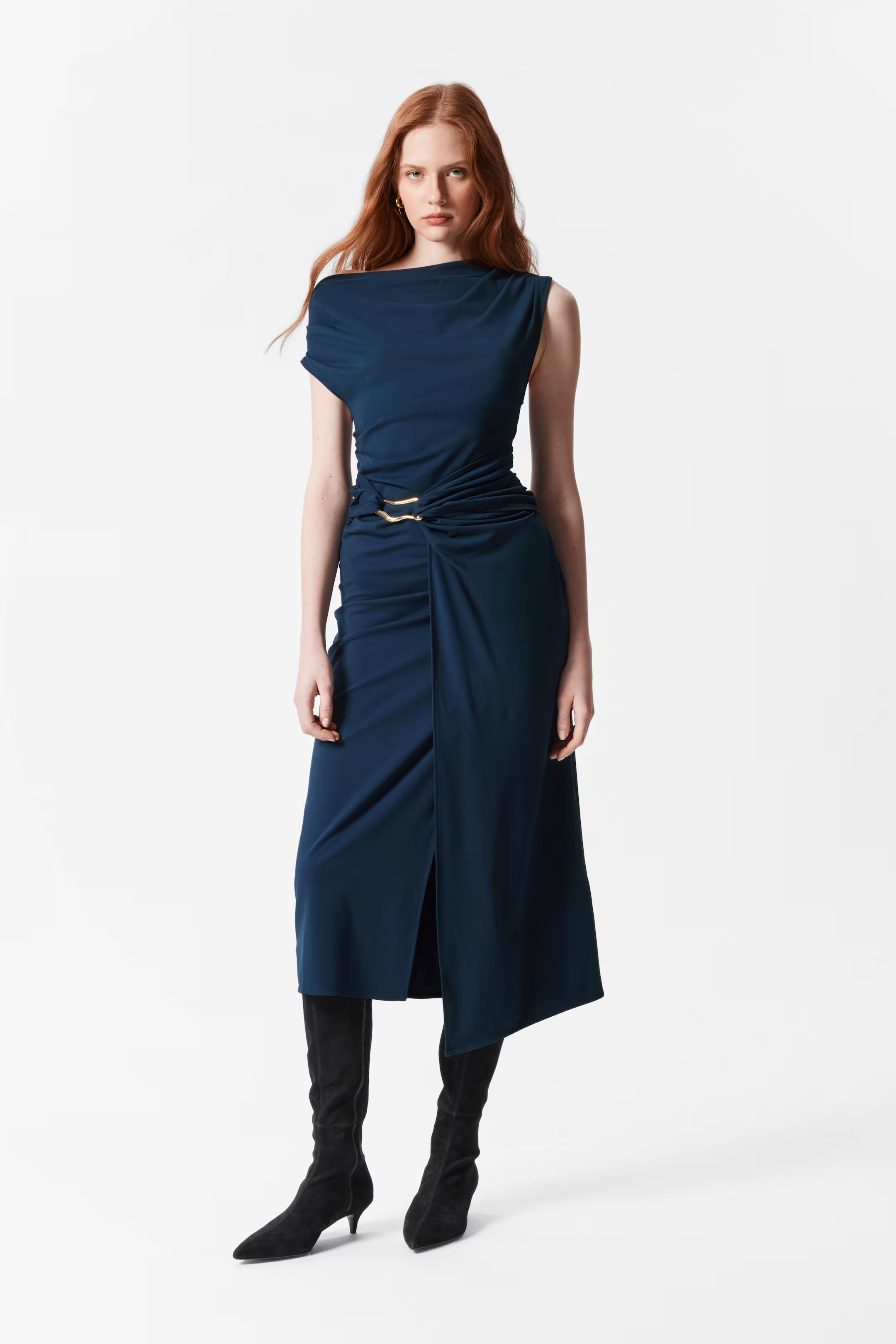 Draped Midi Dress | H&M (UK, MY, IN, SG, PH, TW, HK)